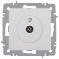 Розетка телевизионная одиночная TV СП Accent 6-301-01 IP20 бел. Intro Б0063601