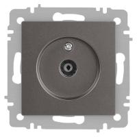 Розетка телевизионная одиночная TV СП Accent 6-301-09 IP20 титан Intro Б0063618