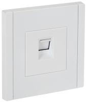 Розетка компьютерная RJ45 кат.5E FORTE&PIANO FP232 бел. IEK FP-K10-1-K01