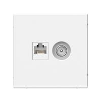 Розетка компьютерная + телевизионная 2-м СП ArtGallery RJ45 кат.5E + TV механизм лотос SE GAL001389