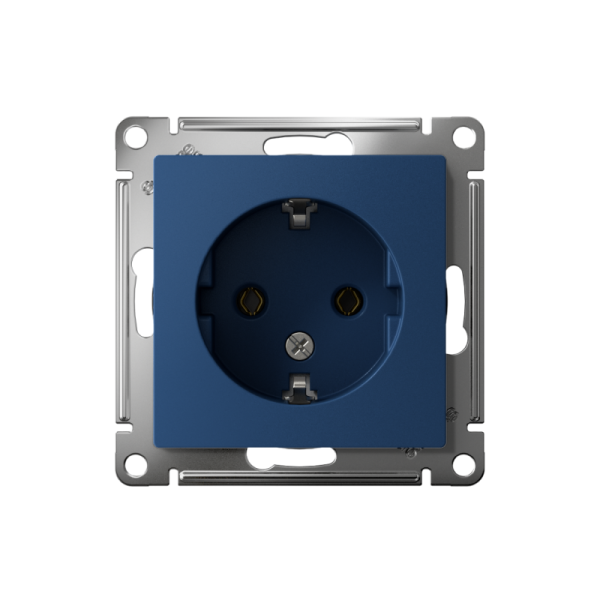 Розетка AtlasDesign 16А с заземл. механизм аквамарин SE ATN001143