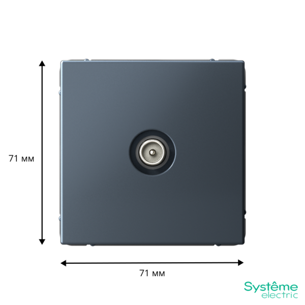 Розетка телевизионная оконечная TV ArtGallery 1дБ механизм грифель SE GAL000791