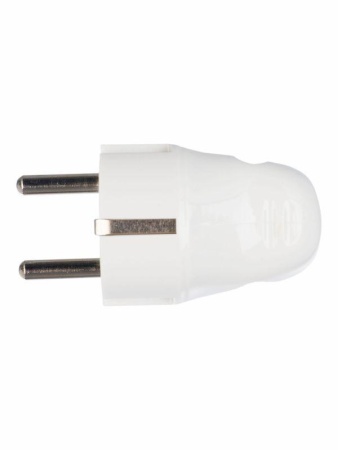 Вилка угловая ВПу11-01-Ст разборная с заземл. 16А бел. IEK EVP11-16-01-K01