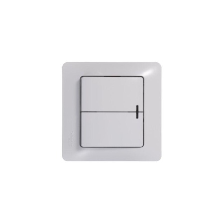 Выключатель 2-кл. СП Glossa 10А IP20 (сх. 5а) 10AX с подсветкой механизм бел. SE GSL000153