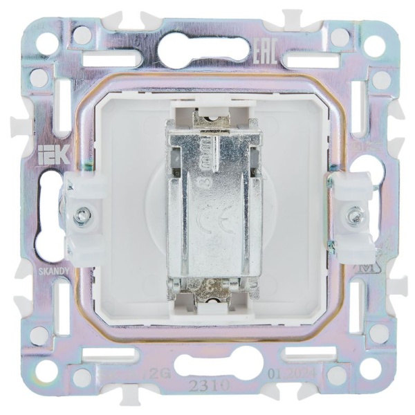 Розетка TV оконечная SKANDY SK-A12G графит IEK SK-A10-O-K53