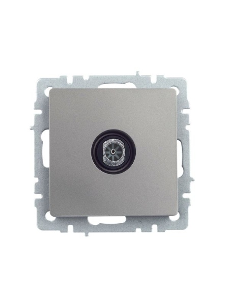 Розетка телевизионная оконечная TV СП Brite РТВ11-0-БрС механизм сталь IEK BR-A10-O-K46