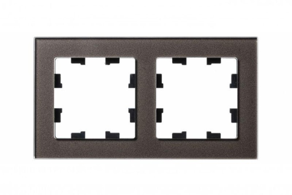 Рамка 2-м AtlasDesign Nature стекло мокко SE ATN320602