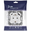 Розетка Elegance 14-4108-01 16A 250В 2P+E защ. шторки с USB type-A+C 3А 5В белый Эра Б0067736