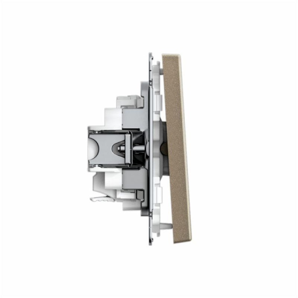 Выключатель 1-кл. ArtGallery 10AX быстрозажим. клем. механизм шампань SE GAL000511S