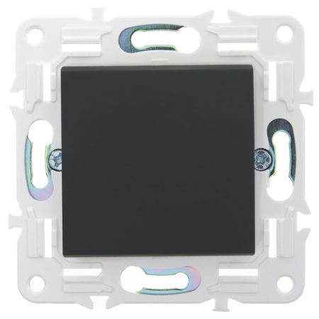 Выключатель 1-кл. SKANDY 10А SK-V01G графит IEK SK-V10-0-10-K53