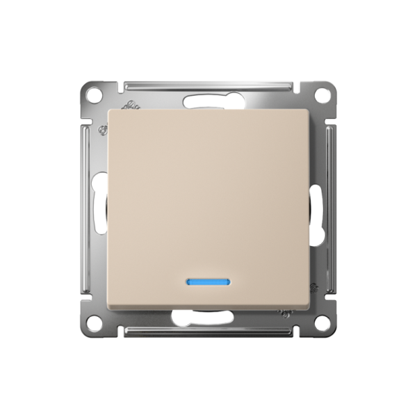 Выключатель 1-кл. AtlasDesign с подсветкой (сх.1а) 10AX мех. песочн. SE ATN001213