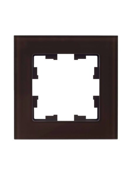 Рамка 1-м BRITE РУ-1-2-БрТБ стекло темн. бронза IEK BR-M12-G-K45