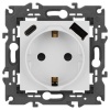 Розетка Elegance 14-4108-01 16A 250В 2P+E защ. шторки с USB type-A+C 3А 5В белый Эра Б0067736