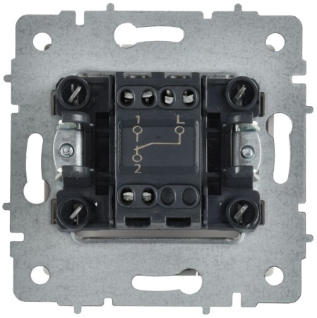 Выключатель проходной 1-кл. СП BRITE ВС10-1-6-БрАБ 10А механизм арктич. бел. IEK BR-V12-0-10-K91
