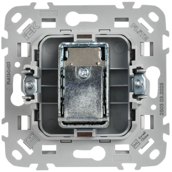 Розетка телевизионная оконечная СП FLITE РТВм-1-1-1-ФлС тип M экранир. механизм сер. IEK FI-A13-O-K03