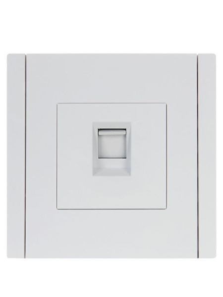 Розетка компьютерная RJ45 кат.5E FORTE&PIANO FP232 бел. IEK FP-K10-1-K01
