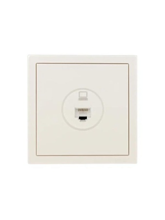 Розетка компьютерная 1-мест. СП ZIMA IP20 слон. кость LEZARD 704-9088-139