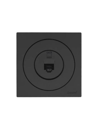 Розетка компьютерная СП OSEN RJ45 кат.6 механизм черн. бархат LEZARD 743-4288-140