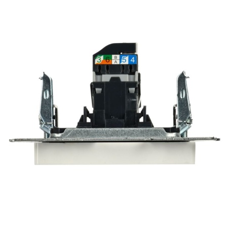 Розетка компьютерная СП RJ45 кат.5E BRITE РК10-БрБ механизм бел. IEK BR-K10-1-K01