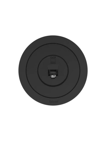 Розетка компьютерная СП OSEN RJ45 кат.6 механизм черн. бархат LEZARD 743-4288-140