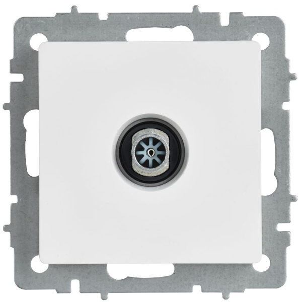 Розетка телевизионная оконечная TV СП BRITE РТВ11-0-БрАБ механизм арктич. бел. IEK BR-A10-O-K91