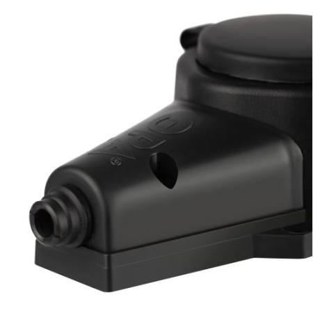 Колодка 3-м с заземл. 16A IP44 KX-3e-B-IP44 каучук. черн. Эра Б0068453