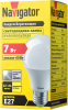 Лампа светодиодная 61 473 NLL-A60-7-12/24-4K-E27 7Вт грушевидная матовая 4000К нейтр. бел. E27 560лм 12-24В низковольтная Navigator 61473