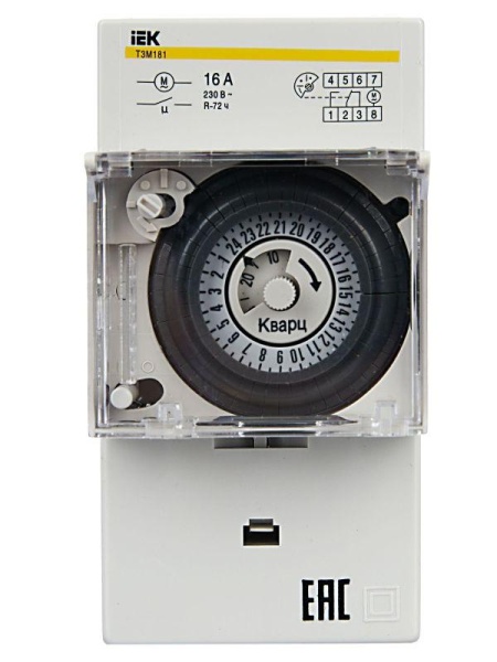 Таймер аналоговый ТЭМ-181 16А 230В на DIN-рейку KARAT IEK MTA20-16