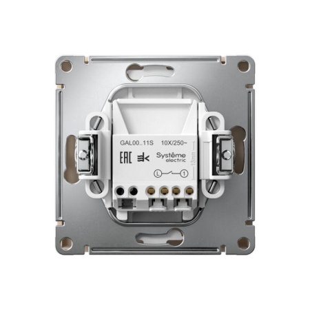 Выключатель 1-кл. ArtGallery 10AX быстрозажим. клем. механизм песочн. SE GAL001211S