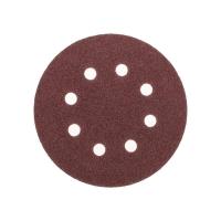Диск абразивный на ворсовой основе на липучке перфорир. P60 125мм (уп.10шт) Kranz KR-91-1165