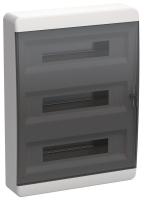 Корпус ЩРН-П-54 TEKFOR IP41 черн. прозр. дверь пластик. IEK TF5-KP12-N-54-41-K01-K03