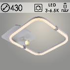 Люстра DK6099/1+1 WH+CR белый/хром 52W+5W LED 3000-6500K d430 ПДУ диммер,mobile HN23