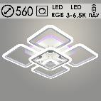 Люстра LI08822/4+1 PR WT белый 130W+10W LED RGB 3000-6500K d560 ПДУ(ИК) диммер, HN22