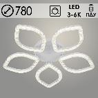 Люстра 2164/5C WH белый 150W LED 3000-6000K ПДУ(ИК) диммер d780 h100, SSH24