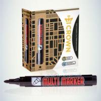 Маркер перманентный "Multi Marker" 3мм пулевидный черн. Crown Б0048239