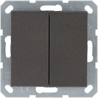 Кнопка 2-кл. 10А IP20 с переключающим контактом механизм мокко Jasmart G3020Z