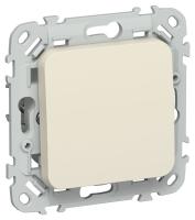 Выключатель проходной 1-кл. СП FLITE ВС61-1-0-ФлСл 10А механизм сливочный IEK FI-V12-0-10-1-K86