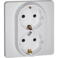 Розетка Inspiria 16А 250В 2х2P+E немецк. стандарт бел. IEK 673750