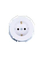 Розетка 1-м OSEN IP20 с заземл. ПБТ бел. LEZARD 743-0288-122B