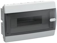 Корпус ЩРВ-П-12 UNION Compact IP41 черн. прозр. дверь пластик. IEK UIC-KP12-V-12-41-K01