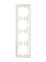 Рамка 4-мест. горизонт. ZIMA слон. кость LEZARD 704-9000-149