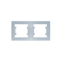 Рамка 2-м Бриллиант горизонт. серебр. UNIVersal 7949711