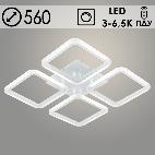 Люстра LI08822/4A PR WT белый 104W LED 3000-6500K d560 ПДУ(ИК) диммер, HN22