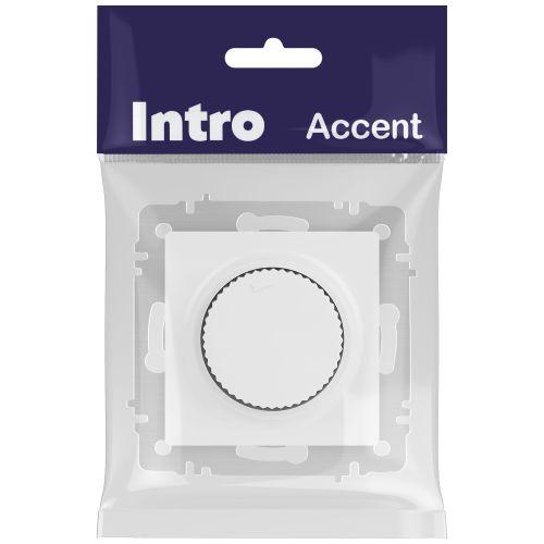 Светорегулятор поворотный СП Accent 6-401-01М 600Вт 230В IP20 бел. матов. Intro Б0063671