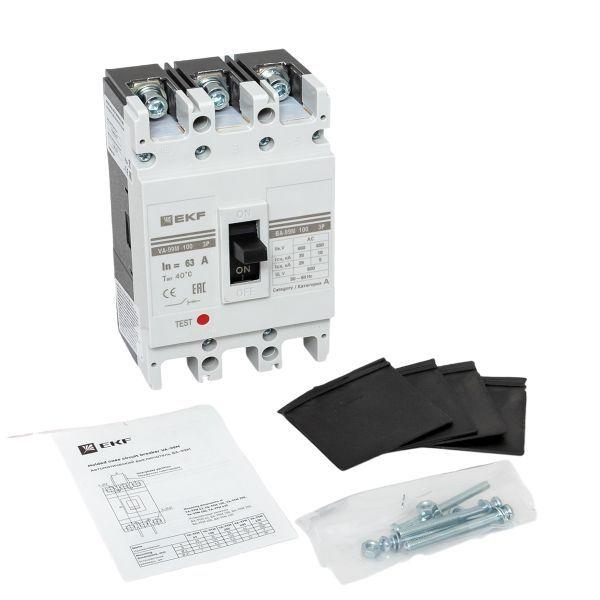 Выключатель автоматический 3п 100/63А 35кА ВА-99М PROxima EKF mccb99-100-63m