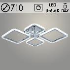 Люстра LI08822/2+2 PR CR хром 84W LED 3000-6500K d710 ПДУ(ИК) диммер, HN22