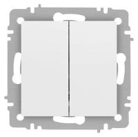 Выключатель 2-кл. СП Accent 6-104-01М 10А IP20 250В AL/CU бел. матов. Intro Б0063456