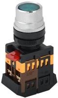 Кнопка ABLF-22 d22мм 1НО+1НЗ 240В неон зел. GENERICA BBT10-ABLF-K06