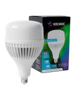 Лампа светодиодная высокомощная HWLED 100Вт 6500К холод. бел. E27 220В (переходник с E27 на E40 в компл.) КОСМОС LksmHWLED100WE2765