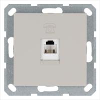Розетка телефонная 1-м RJ11 механизм тауп JasmartG6101T